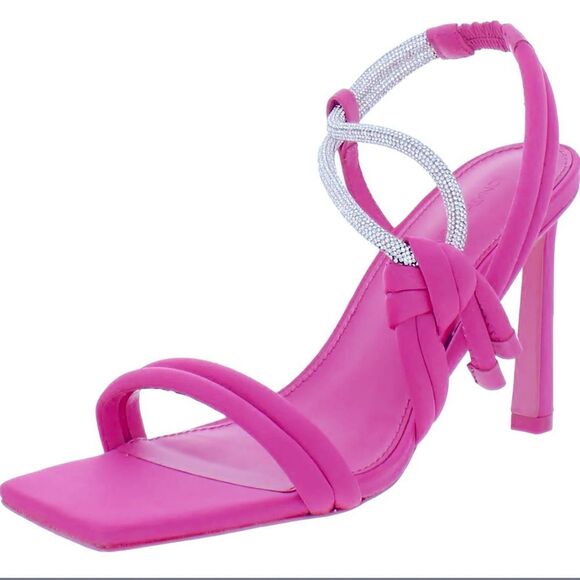 Jonathan Simkhai Cassie Crystal Strappy Sandals, Pink Size 38 New in Box $595 - Picture 3 of 14